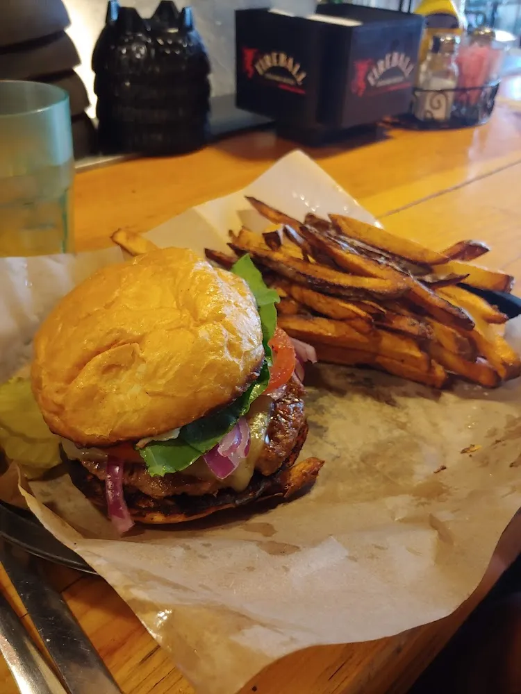 Hamburger and Fries