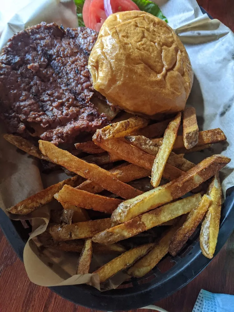 Veggie Burger and Fries