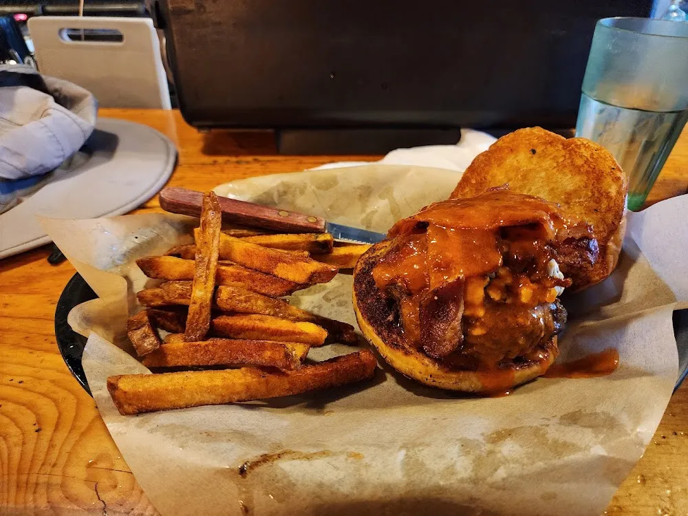 Western Burger and Fries